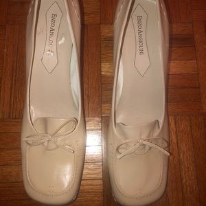 Enzo Angiolini Cream leather loafer